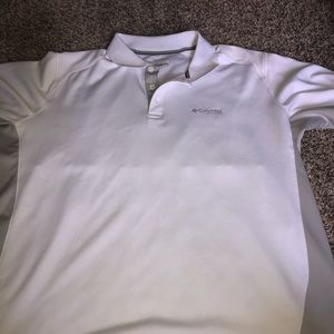 Mens white Columbia polo size xl